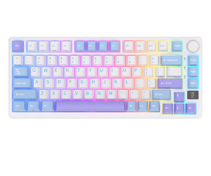 Klawiatura bezprzewodowa Royal Kludge RK-M75 Taro Milk Brown switch